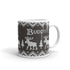 Scandinavian Moose Mug, Knitting Name Mug, Christmas Sweater Mug